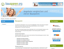 Tablet Screenshot of bausparen.org